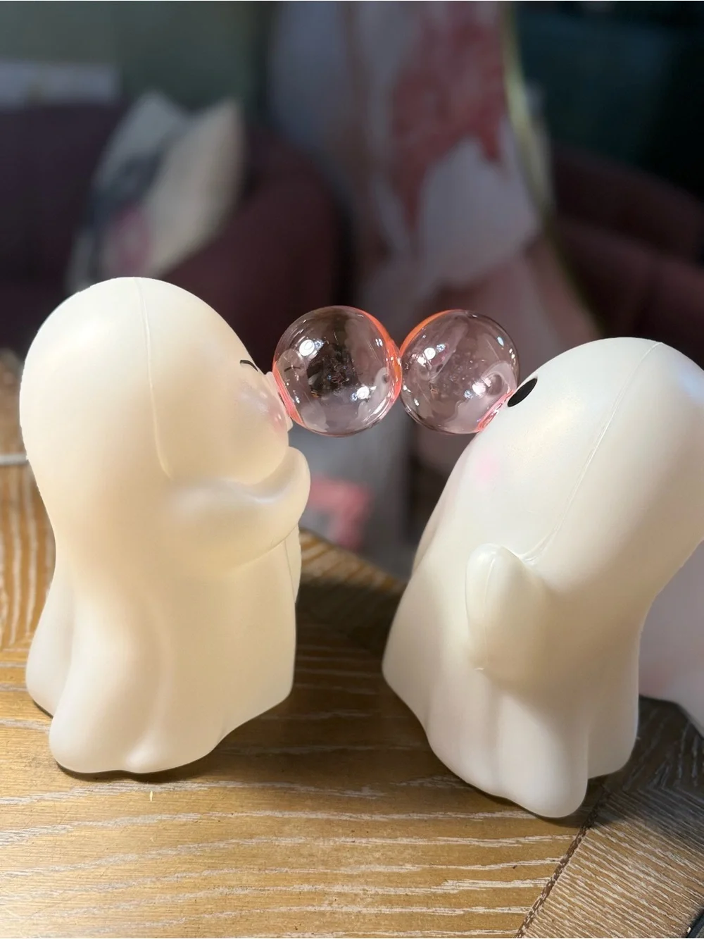 X 1 Open Eyes Viral TikTok Dollar General Blow Mold Ghost with Bubble Gum